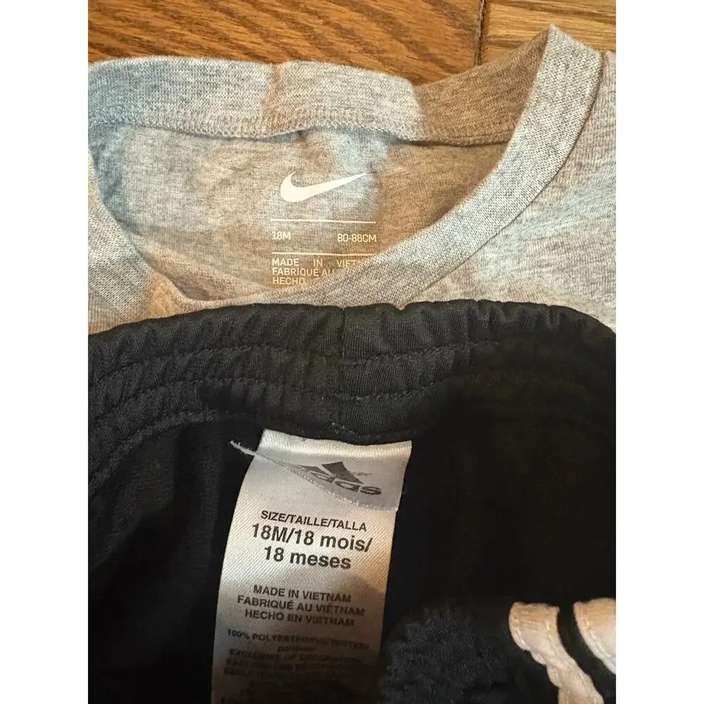 Nike Future MVP Shirt + Adidas Track Pants 18M Toddler Outfit Set EUC‎